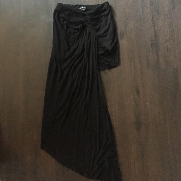 Black High-Low Skirt