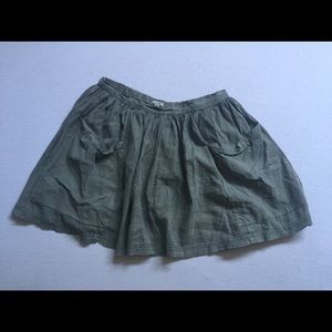 Olive Green Skirt