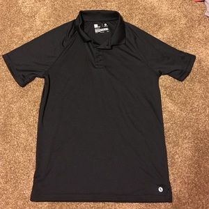 Black polo shirt