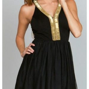Black and Gold party dress