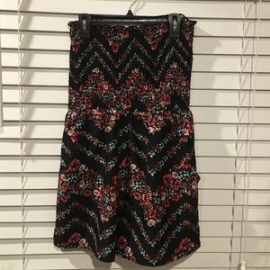 Strapless romper