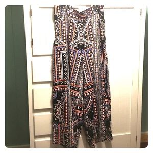 Wide Leg Tribal Palazzo Pants