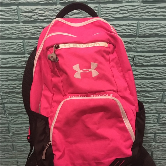 Like New Women's Pink Under Armour Sports Backpack