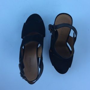 SeebyChloè suede and leather wedges