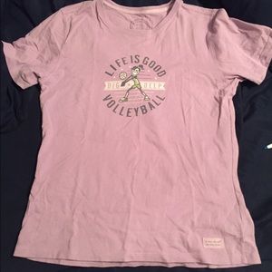 Life is Good Volleyball Tee