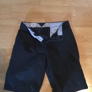 Volcom black chino shirt in size 30