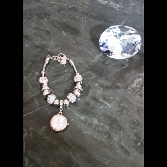 Watch Pandora charms NOT PANDORA Bracelet Rose GD