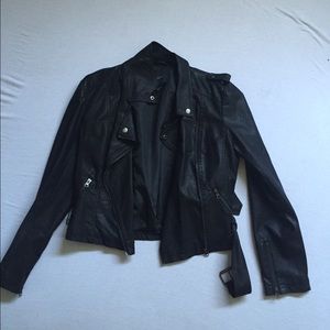 Black Faux Leather Jacket