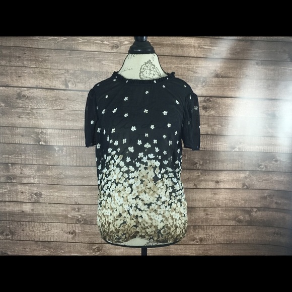 NWOT See Through Floral Blouse