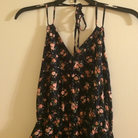 Forever21 Halter Floral Romper