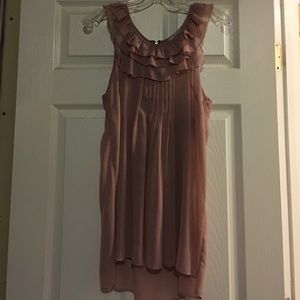 Long Sheer sleeveless top