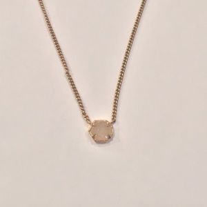 Kendra Scott Iridescent Drusy Necklace *Rose Gold