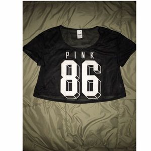 VS mesh crop top