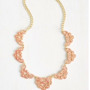 NWT ModCloth Pink and Gold Necklace