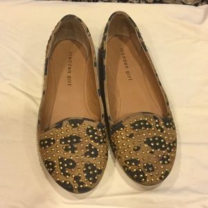 Steve Madden Leopard Studded Flats