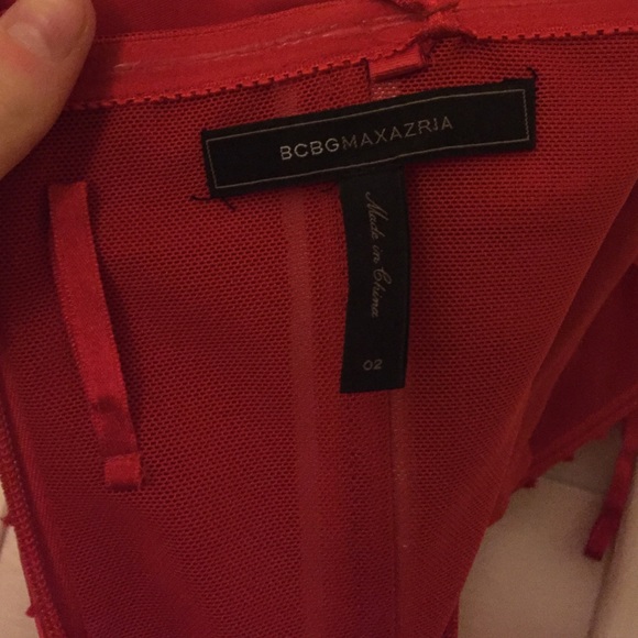 Red BCBG bandage gown - Picture 3 of 3