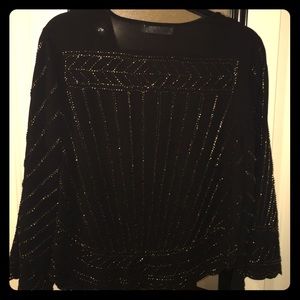 Black, sequined blazer. NEVER WORN!