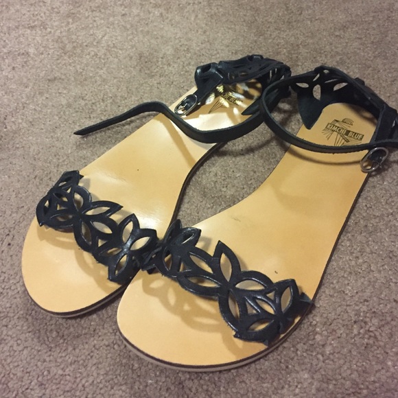 Kimchi Blue Black Sandals