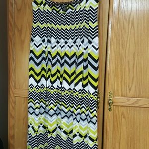Geometric Print Sleeveless Dress