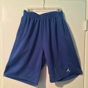 blue jordan men's basketball shorts