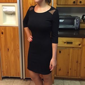 Black mini dress