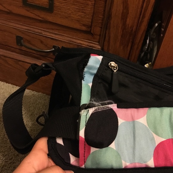 Pottery Barn Teen Messenger Bag with "Leah" - Picture 4 of 4