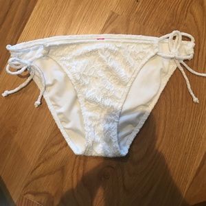 Victoria Secret White Lace Bottoms