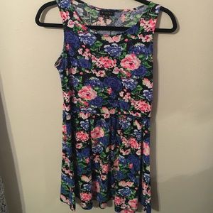 blue dress