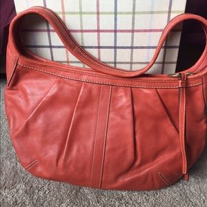 Coach small pleated leather Ergo hobo