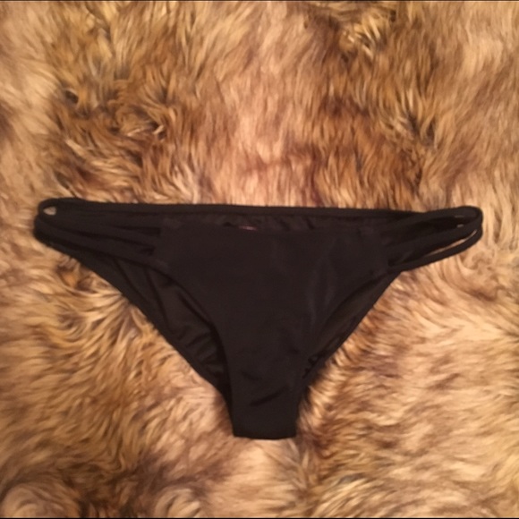 VS Black Cheeky Strappy Bikini Bottom