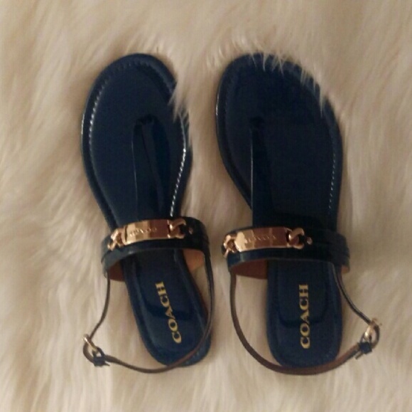 Coach blue sandals
