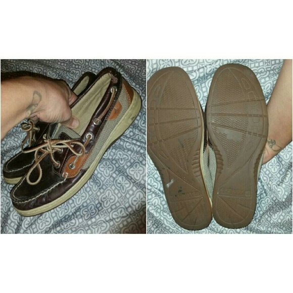 SALE TONIGHT *Brown Leather Sperrys*