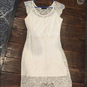 White lace dress size small