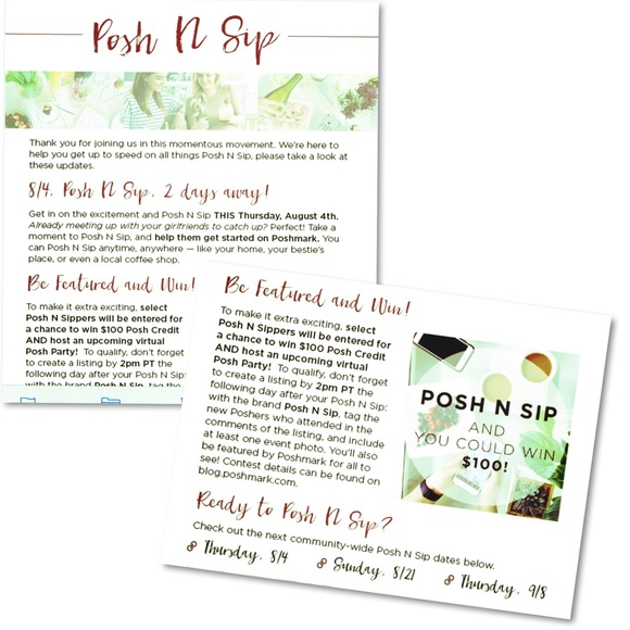 Grateful for Poshmark Recognition for Posh N Sips - Picture 2 of 4