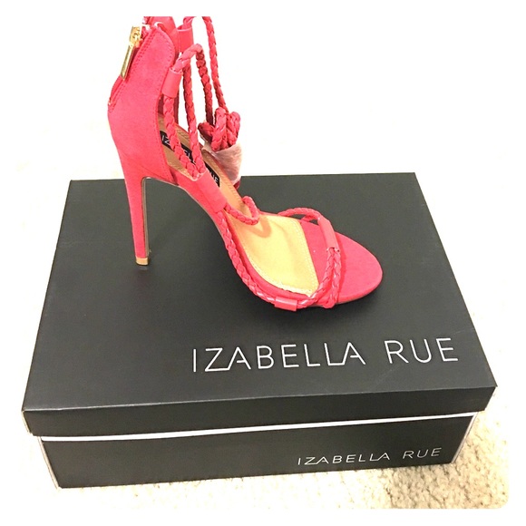 Soft Red Heel Sandals