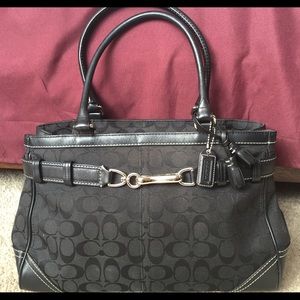 Coach Hampton Belted Tassel Satchel
