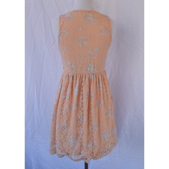 Rue21 | Dresses | Coral And Mint Floral Lace Dress | Poshmark