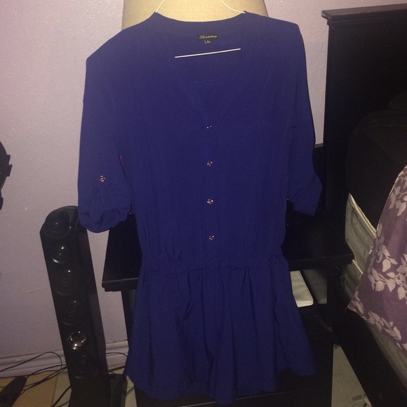Blue jumpsuit