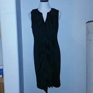 R and M Richards size 12 Black Ruffled Dress