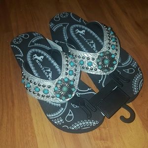 Size 8 brand new Montana West sandals!