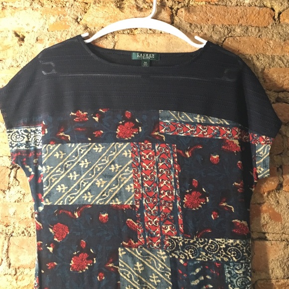 NWOT Ralph Lauren Petite short sleeve blouse - Picture 3 of 5