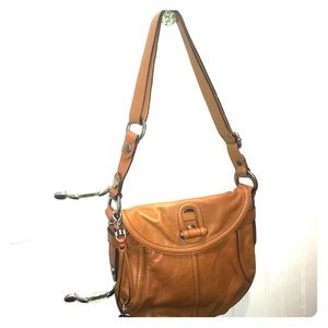 FOSSIL Fifty Four Leather "Rachel" cognac purse