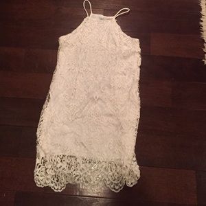 Kimichi Blue White Lace Dress
