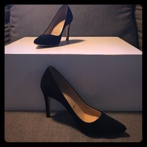 JCrew black suede pumps
