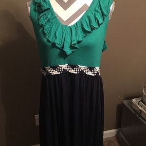 Mai Tai 3X cotton stretchy dress EUC