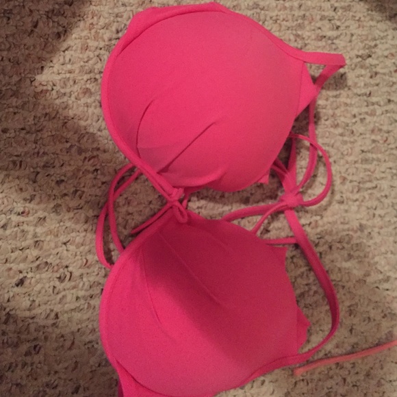 Pink swim top