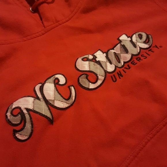 Red NC State sweatshirt