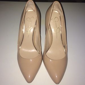 Jessica Simpson Nude Pointed Heels