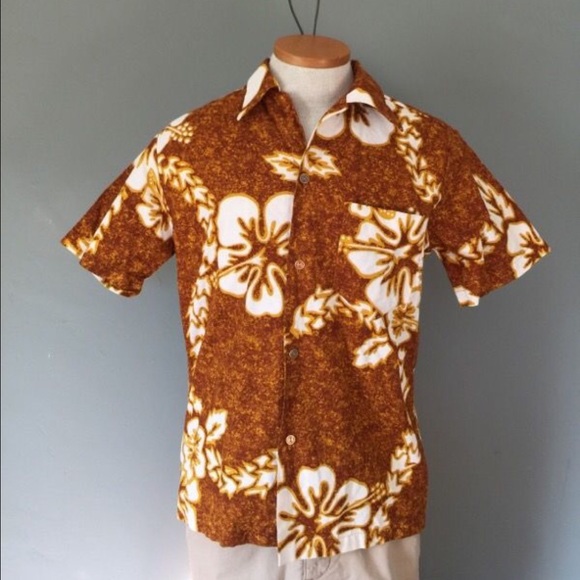 Vintage Mens Hawaiian Shirt - Picture 1 of 1