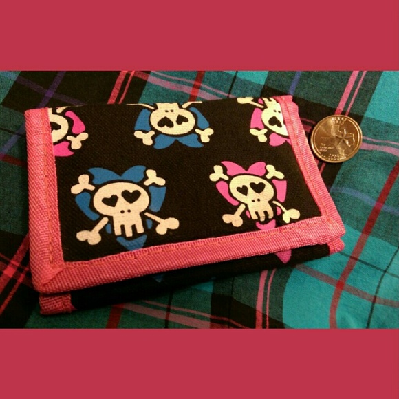 Punk Rock Rockabilly Psychobilly Skull Wallet